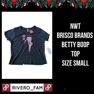NWT | BRISCO BRANDS |  BETTY BOOP TOP |SIZE SMALL